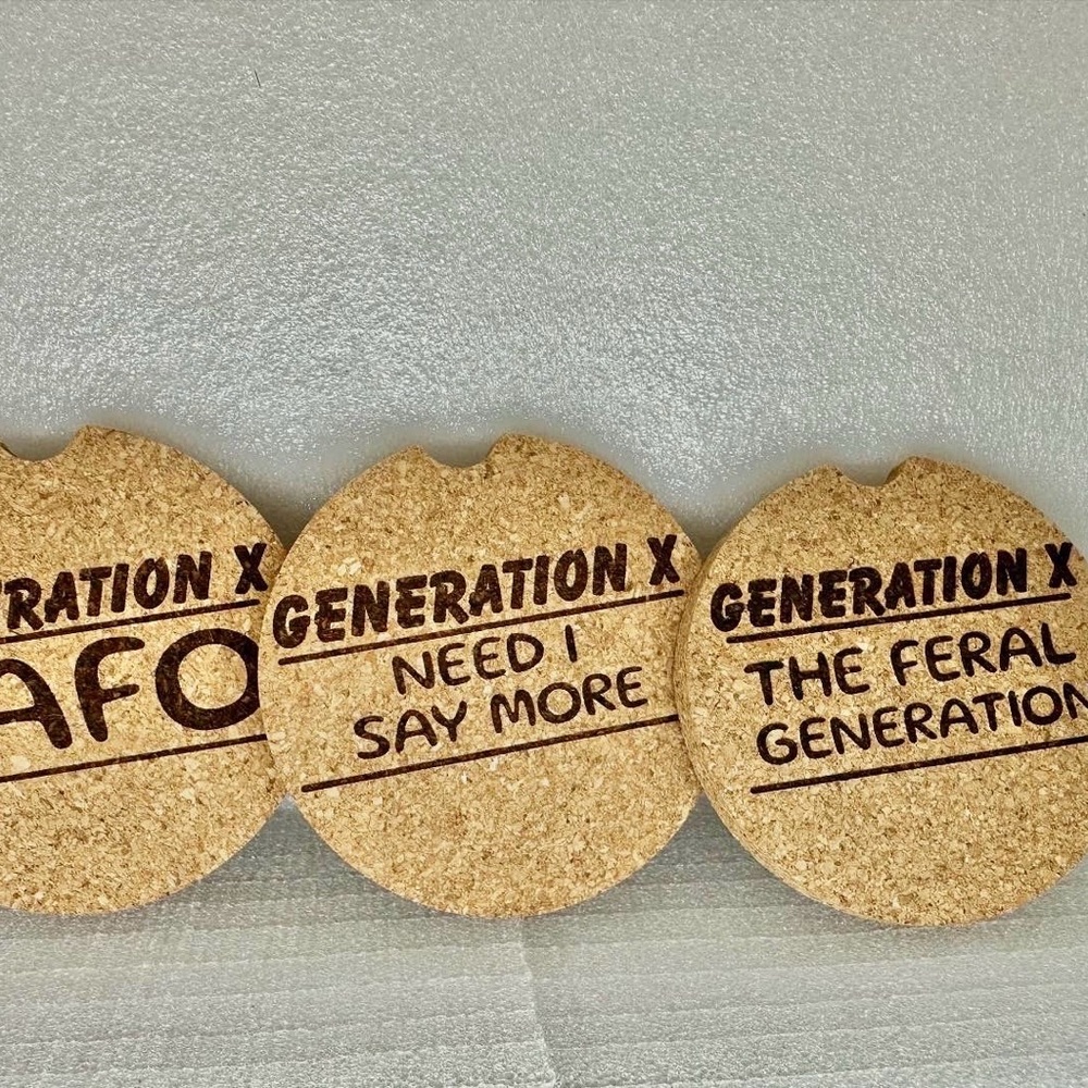 Generation X Cork Coasters Set